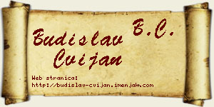 Budislav Cvijan vizit kartica